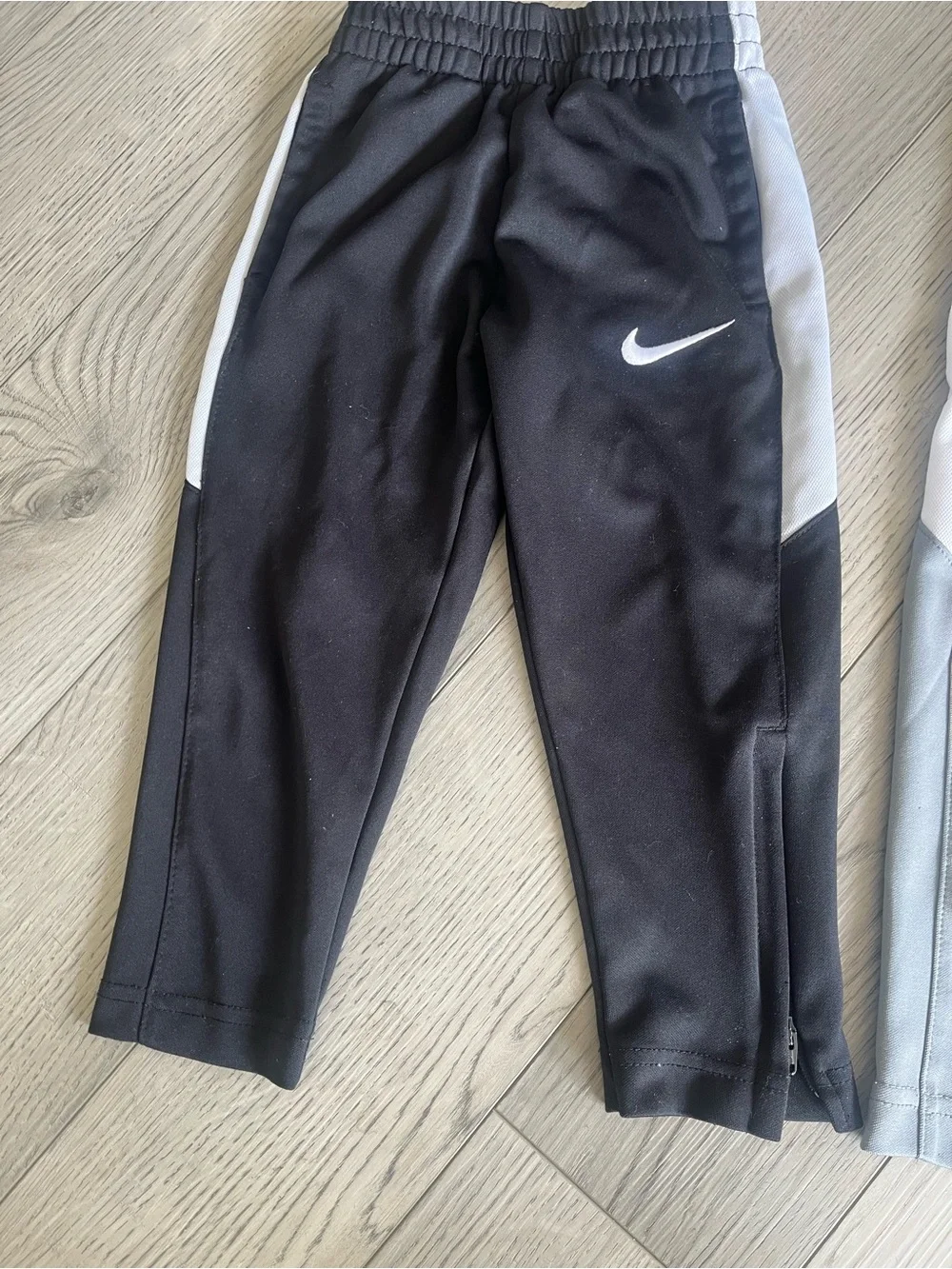 Nike Black Kids' Joggers with White Side Panels